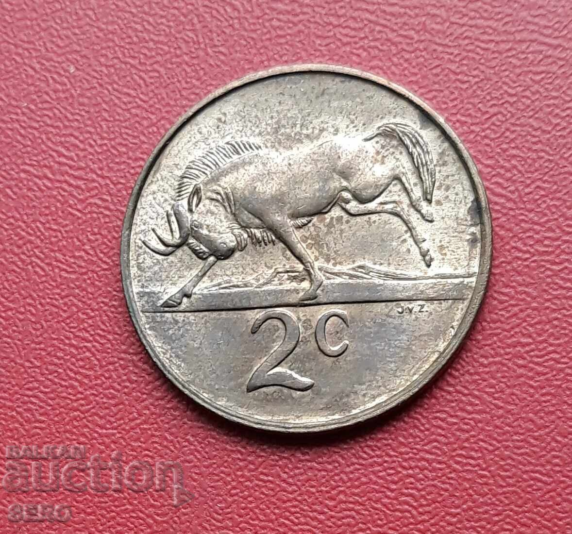 South Africa - 2 Cents 1983