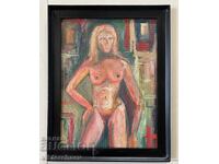 Παλιός πίνακας - Γυμνή γυναίκα