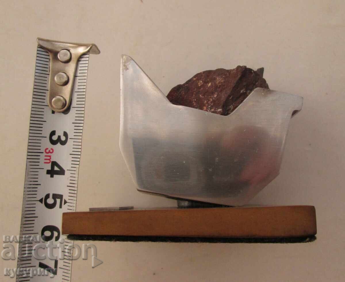 Παλαιό Ρωσικό SSSR διαφημιστικό μεταλλικό χαρτοστάτη μετάλλου βραβείο ορυχείου - 5