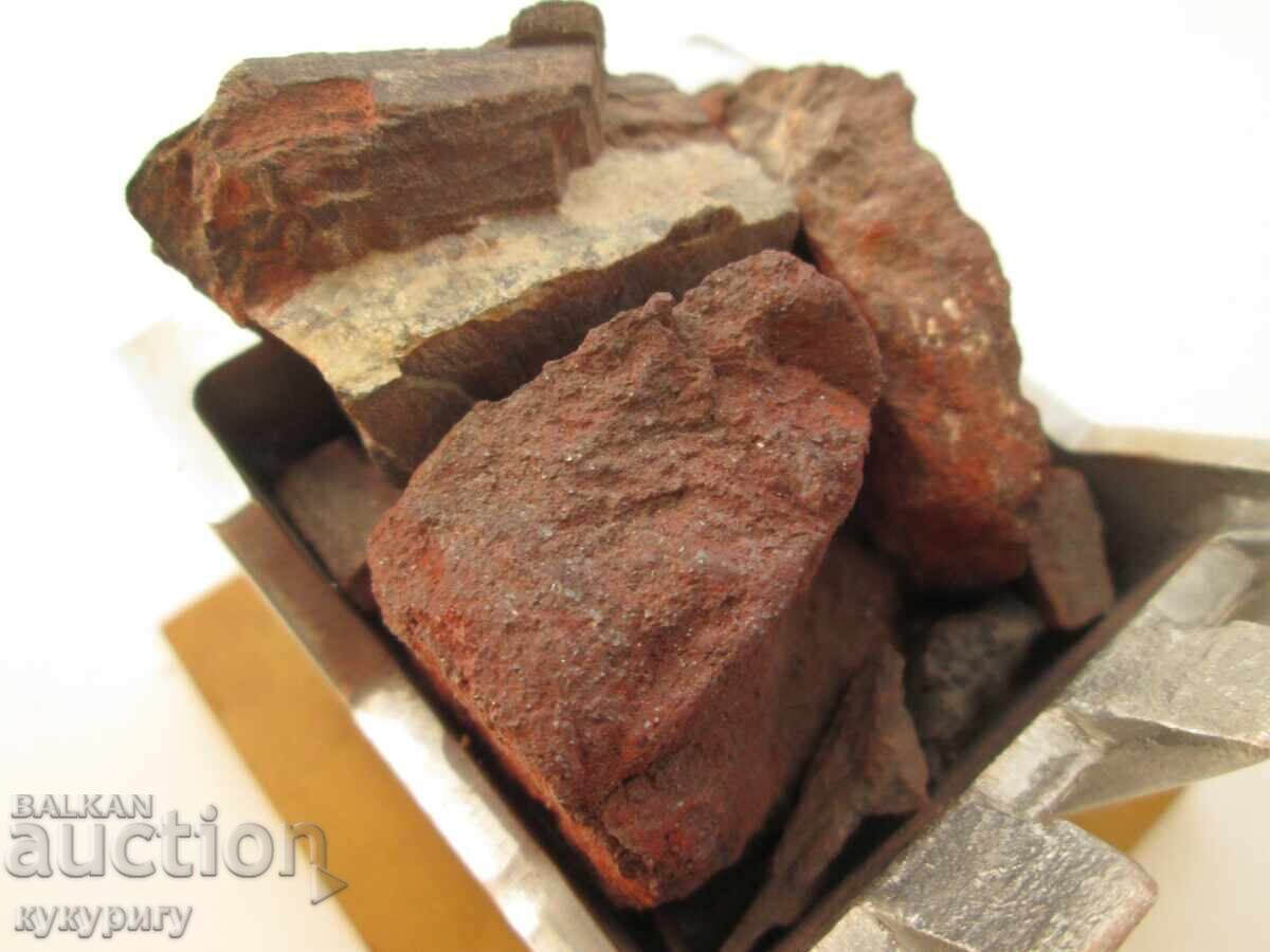 Παλαιό Ρωσικό SSSR διαφημιστικό μεταλλικό χαρτοστάτη μετάλλου βραβείο ορυχείου - 7