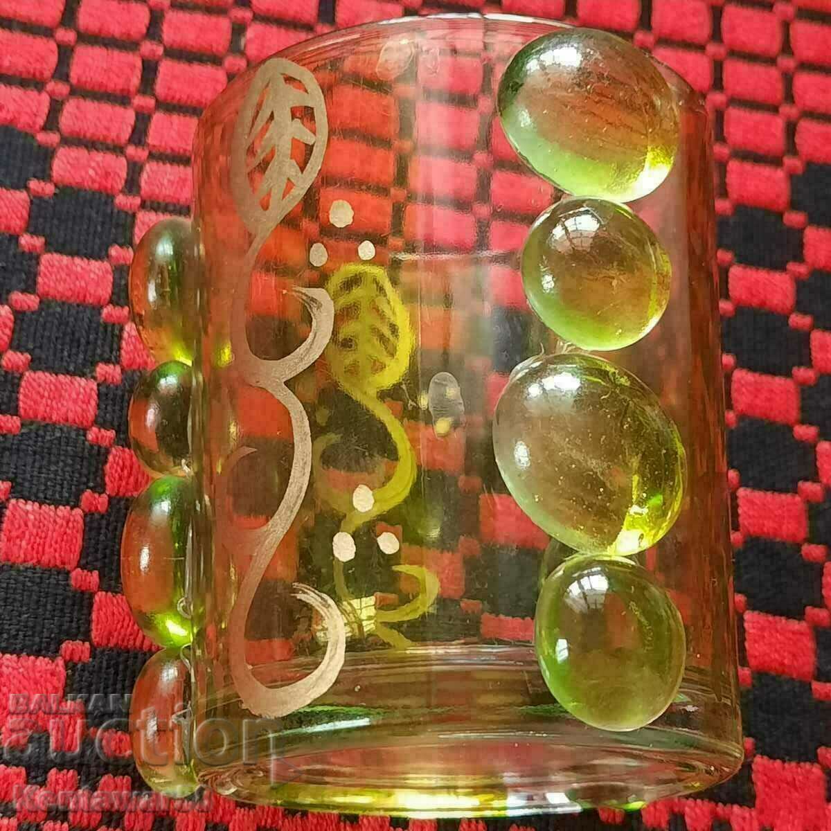 Old glass cup. with price € 0.50 | 0.98 BGN Old glass cup. with price € 0.50 | 0.98 BGN