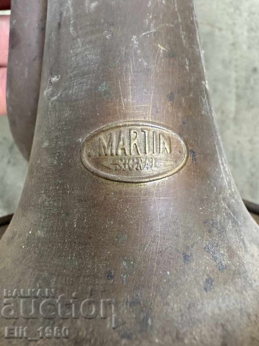 Auction  German military bugle battle alarm WWI