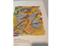 Mixed media painting