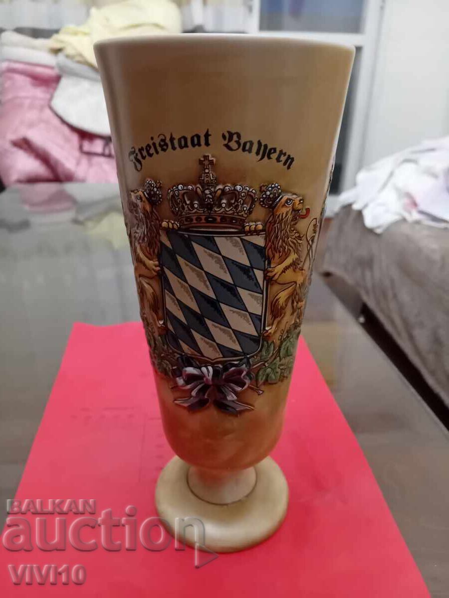 Antique mug Germany with drawing