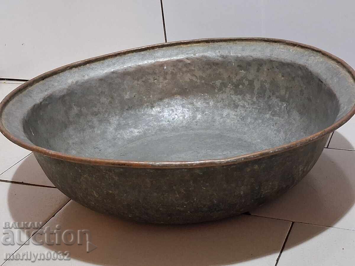 Χάλκινη λεκάνη χάλκινη χάλκινη λεκάνη λέβητα λεκάνης με τιμή 135.00 BGN | € 69.02