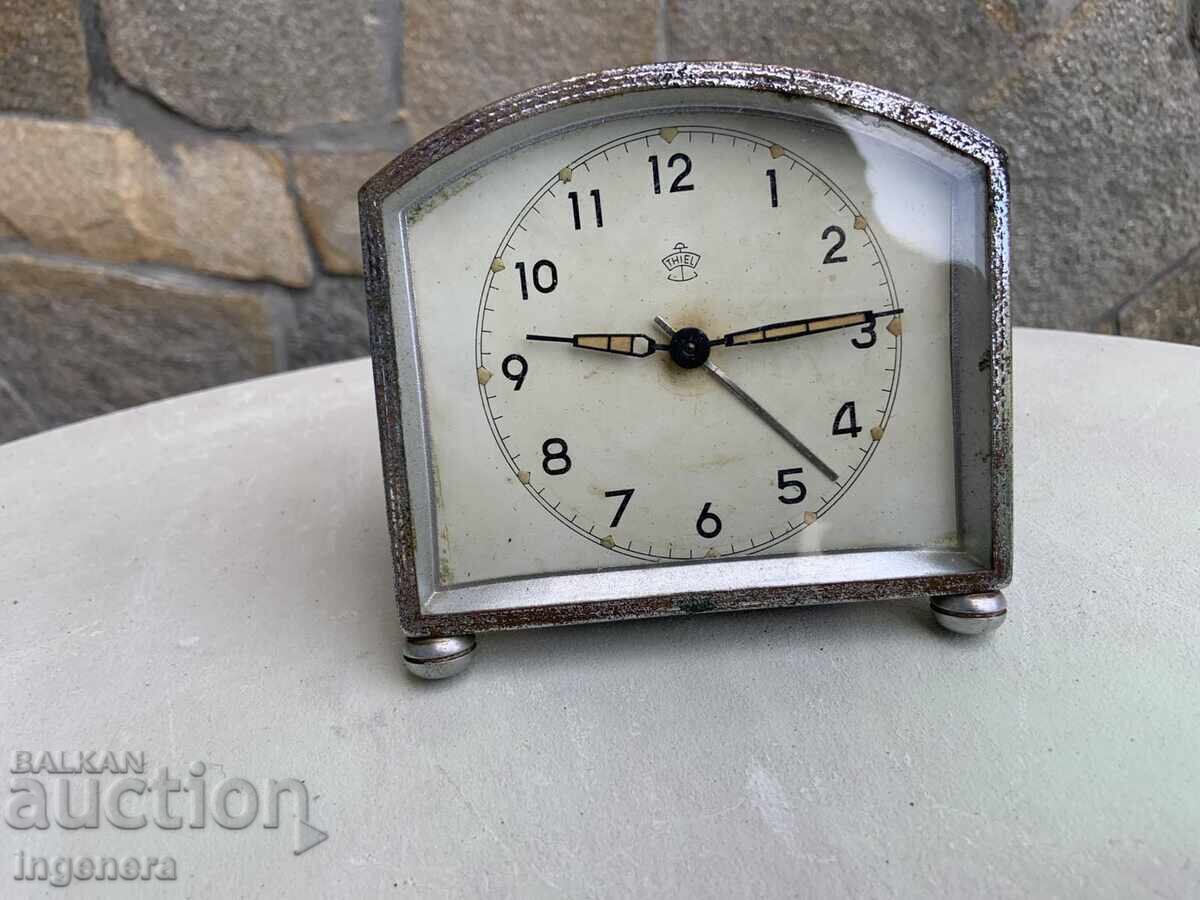 TABLE CLOCK "THIEL" WORKING