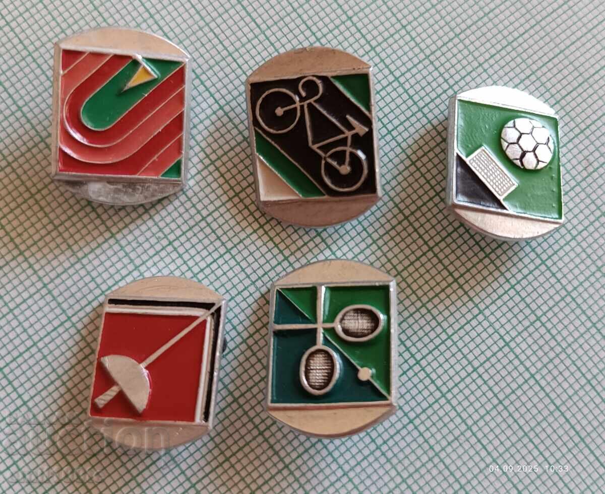 Σηματάκια 5 τεμάχια Σπορ ΕΣΣΔ με τιμή 5.00 BGN | € 2.56