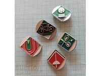 Σηματάκια 5 τεμάχια Σπορ ΕΣΣΔ