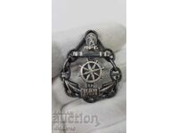 Изключително рядък знак Капитан Далечно Плаване Дунав НРБ