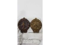 Δύο παραλλαγές πρώιμου σήματος Αθλητικών Αγώνων 1946