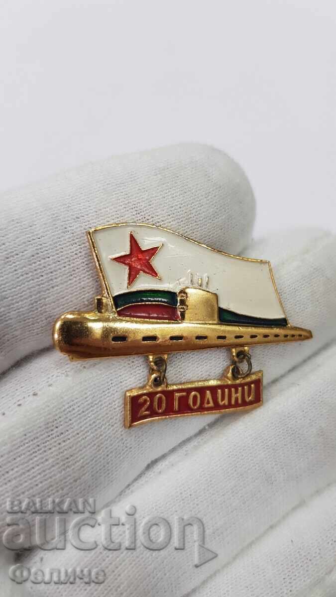 Extremely Rare Diver's Badge 20 Years of Service with price 480.00 BGN | € 245.42