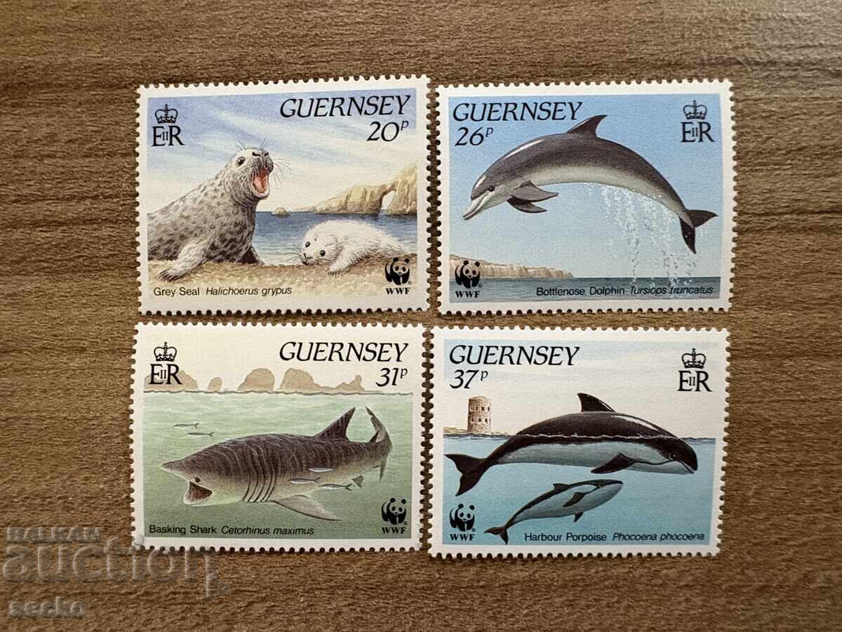 Guernsey - Sea Animals (1990) MNH