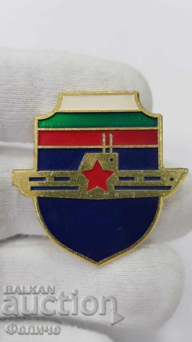 Рядък български подводничарски знак, значка - 5