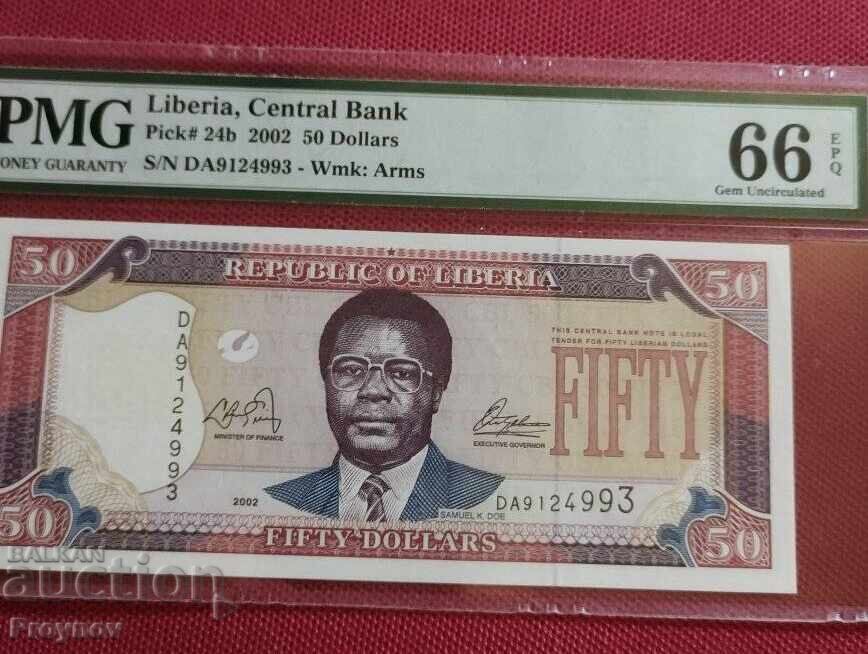 Auction 50 Liberian Dollars Auction 50 Liberian Dollars