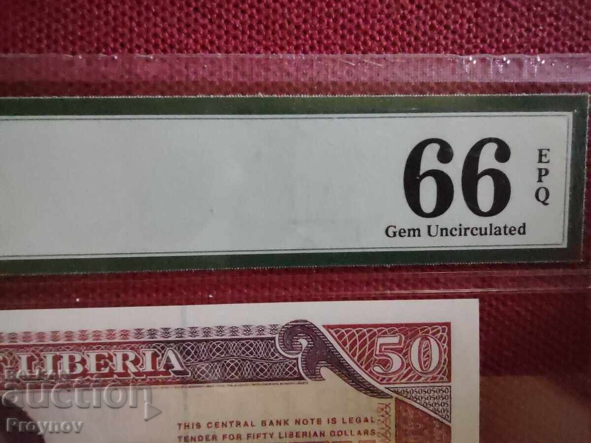 Delivery of 50 Liberian Dollars Delivery of 50 Liberian Dollars