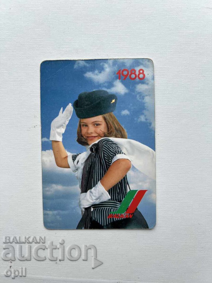 Calendar Balcanic 1988 Calendar Balcanic 1988