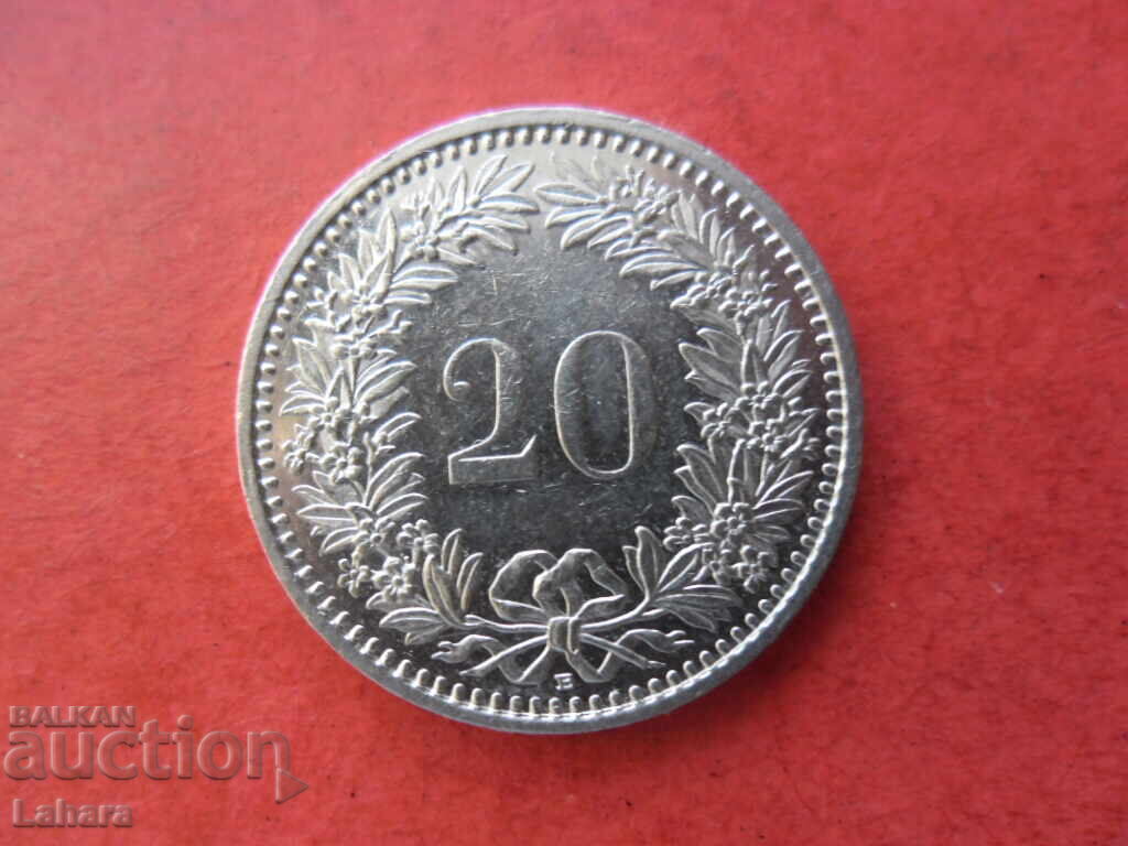 20 ραπέν 1992 g. Ελβετία με τιμή 1.00 BGN | € 0.51 20 ραπέν 1992 g. Ελβετία με τιμή 1.00 BGN | € 0.51
