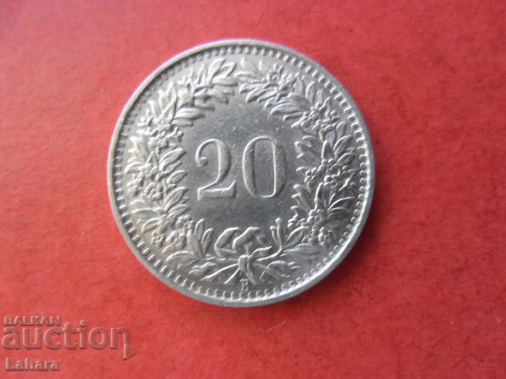20 рапен 1951 г. Швейцария 20 рапен 1951 г. Швейцария