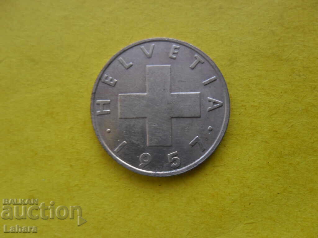 2 рапен 1957 г. Швейцария с цена 3.00 лв. | € 1.53