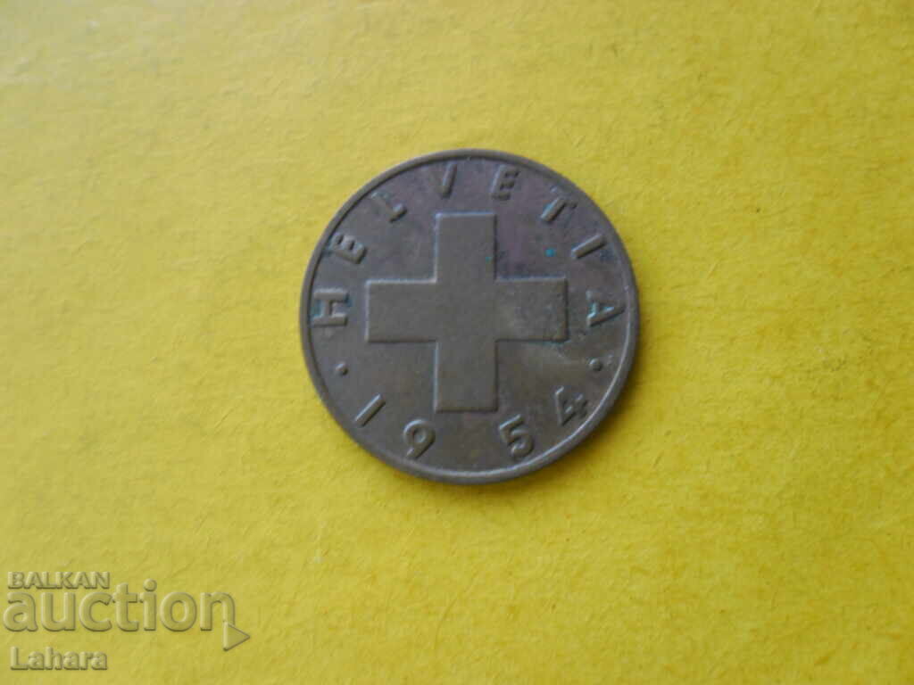 2 Rappen 1954 Switzerland with price 3.00 BGN | € 1.53 2 Rappen 1954 Switzerland with price 3.00 BGN | € 1.53