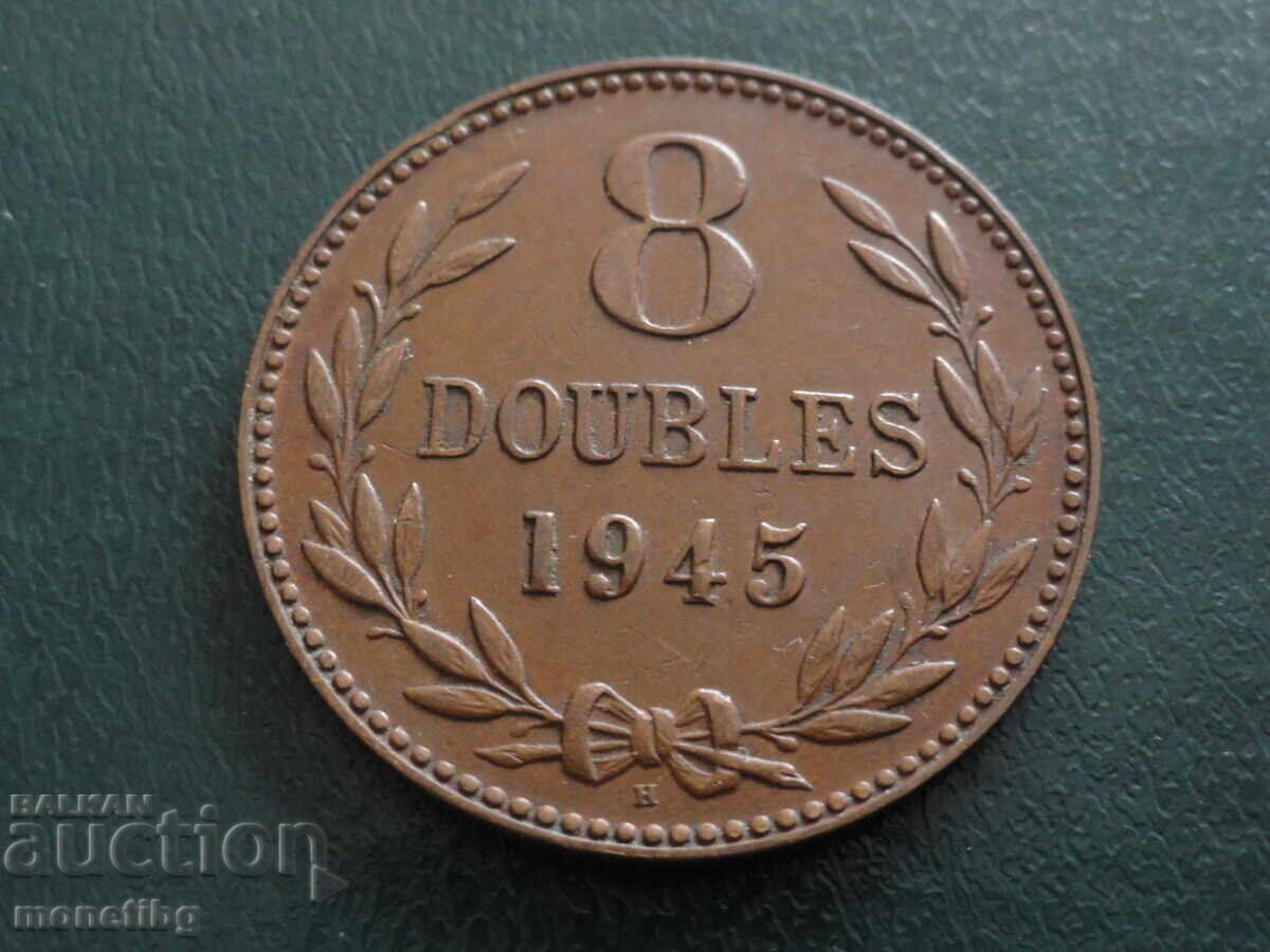 Licitație Guernsey 1945 - 8 duble (1)