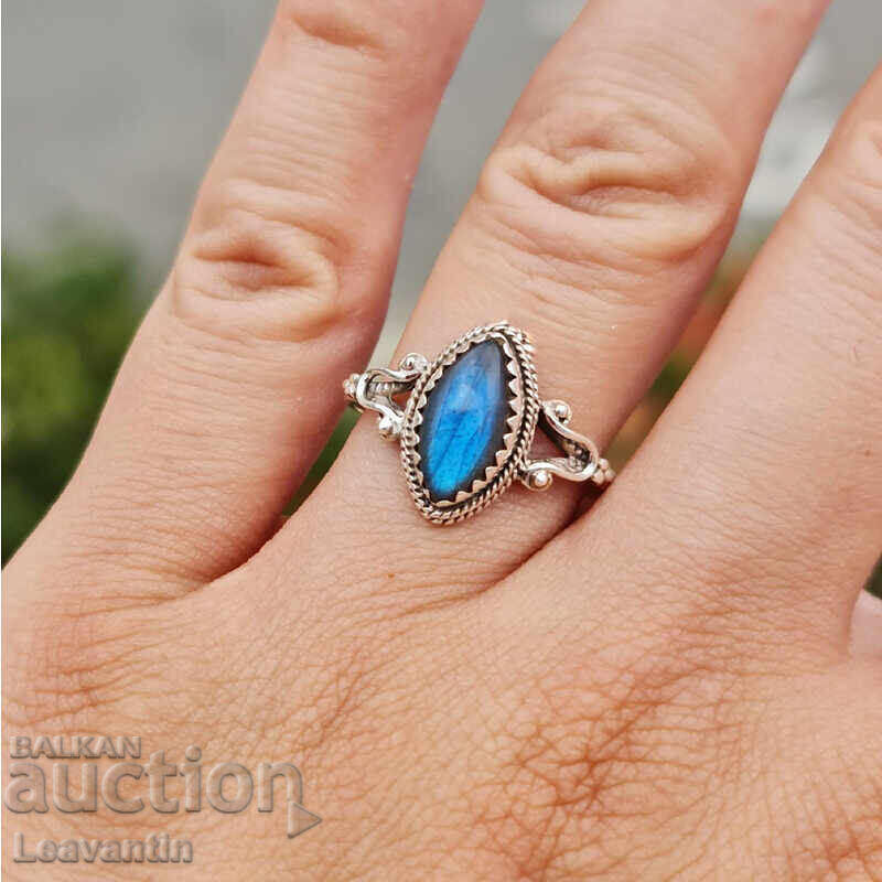 Inel de argint cu labradorit - 5