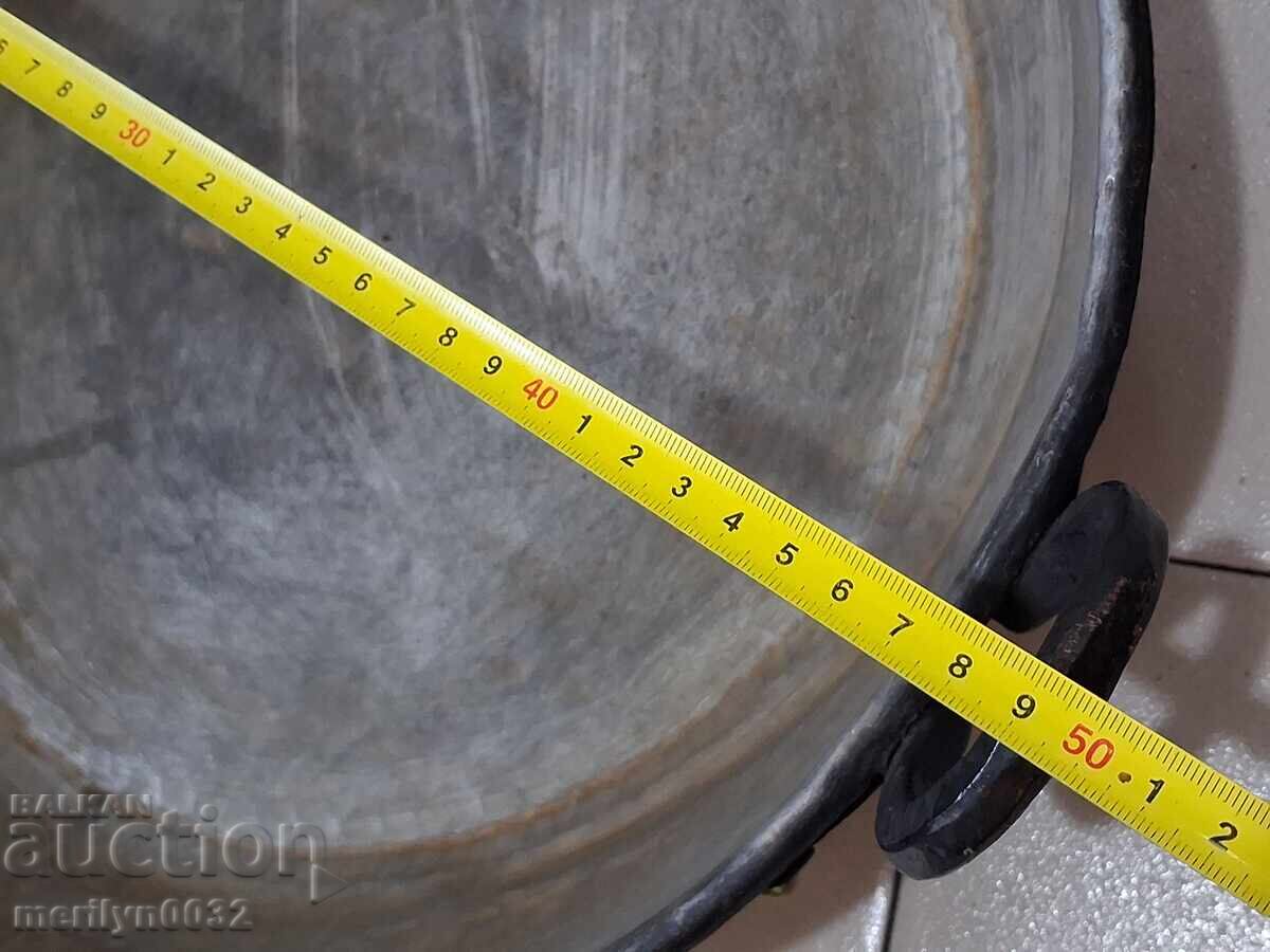 Παλιός χάλκινος δίσκος για lutenitsa majun γλυκό χαλκό - 5