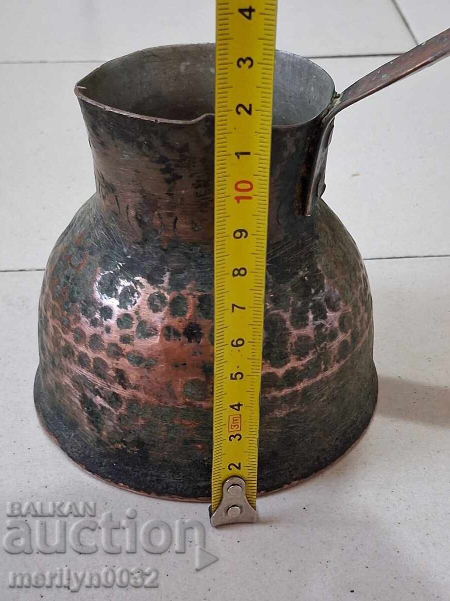 Old tinned copper cezve, coffee pot, copper, copper vessel - 5