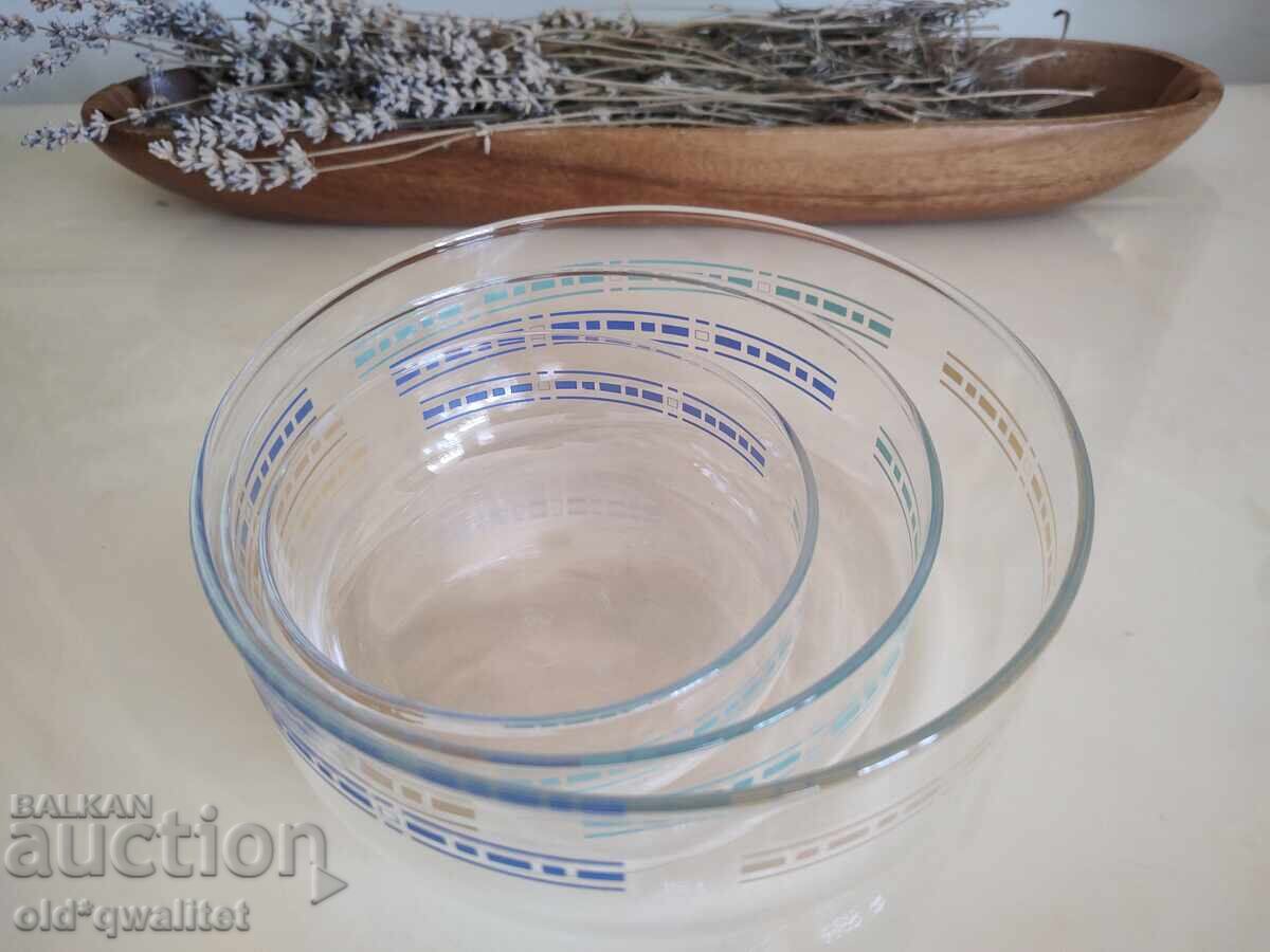 Δημοπρασία Γυάλινα μπολ σαλάτας, λεπτά, υπέροχα, ανθεκτικά