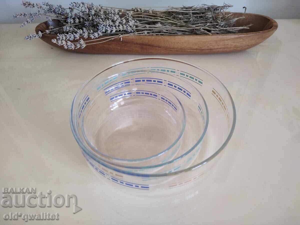 Παράδοση Γυάλινα μπολ σαλάτας, λεπτά, υπέροχα, ανθεκτικά