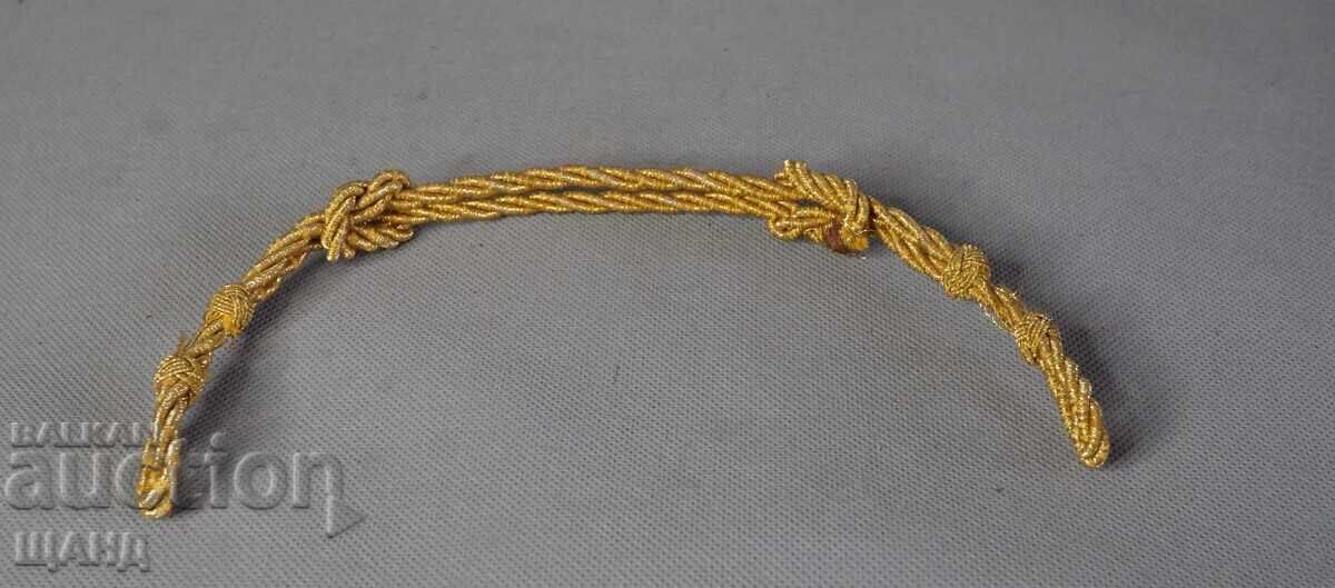 Auction  Old rope braid for Military officer's cap, peaked cap, uniform
