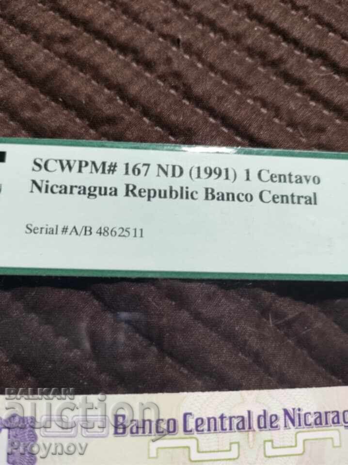 Auction  1 CENTAVO ND (1991) NICARAGUA "SAMPLE" PCGS UNC-67PPQ
