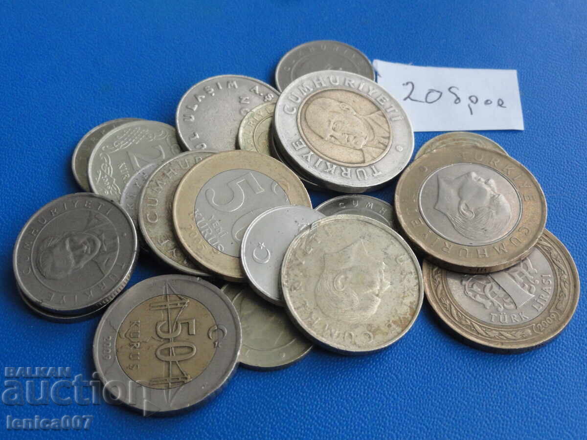 Auction  Turkey - Coins (20 pieces)