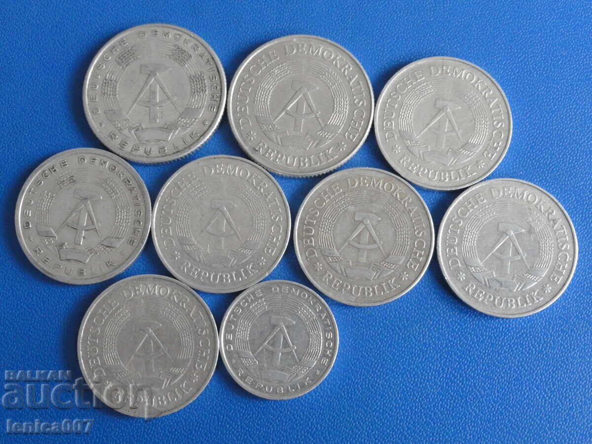 Delivery of Germany (GDR) - Coins (9 pieces) Delivery of Germany (GDR) - Coins (9 pieces)