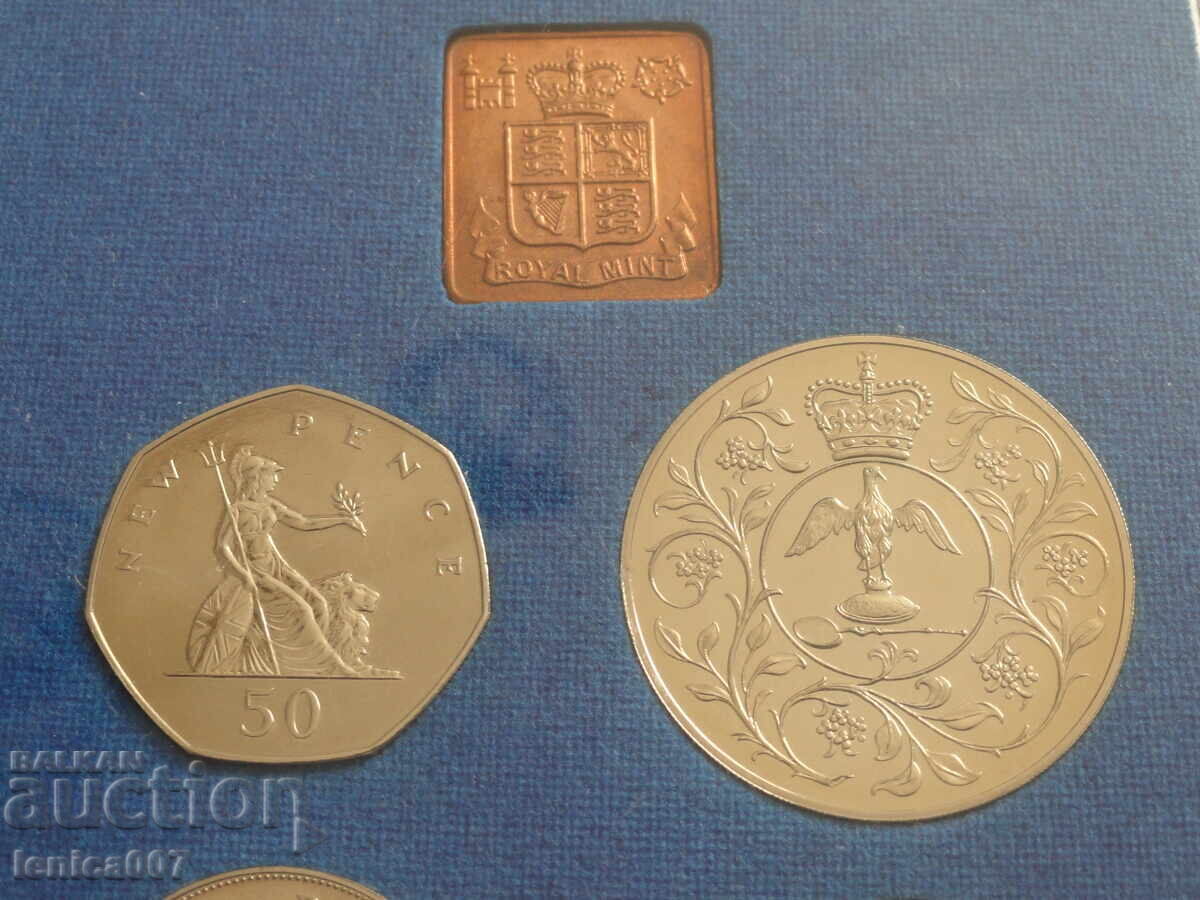 Delivery of UK 1977 - Coin set + medal (UNC)