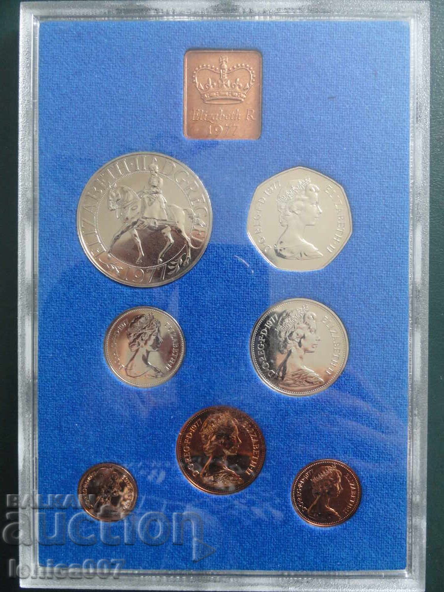 UK 1977 - Coin set + medal (UNC) - 7