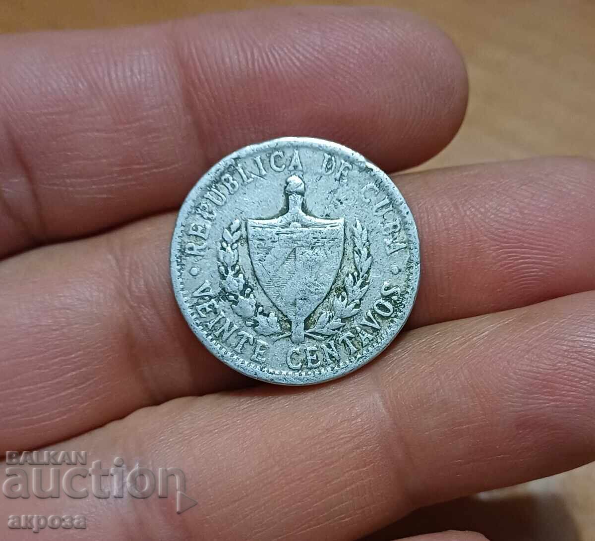 20 цента Куба 1969 с цена 0.50 лв. | € 0.26 20 цента Куба 1969 с цена 0.50 лв. | € 0.26