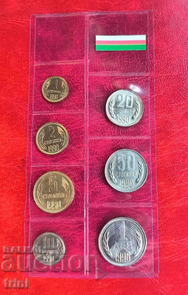Pŭlen komplekt razmenni moneti 1990 χρονολογία Βουλγαρία