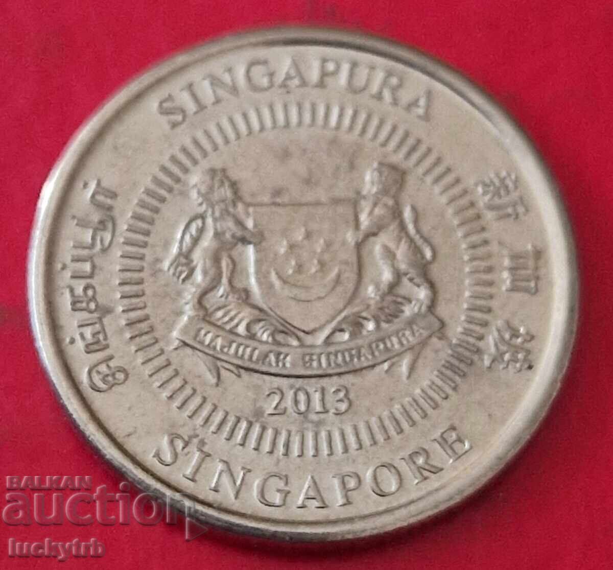 10 cenți 2013 - Singapore cu preț 0.70 BGN | € 0.36