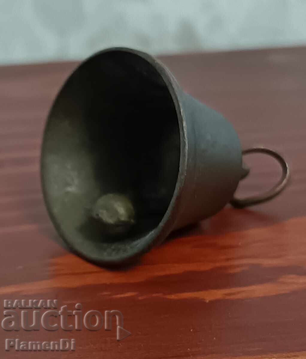 Veche clopoțică de bronz, clopoțel, zurgălău - 5