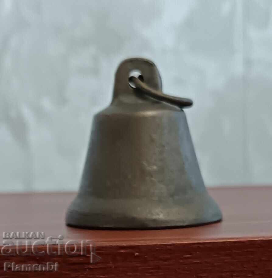 Veche clopoțică de bronz, clopoțel, zurgălău - 7