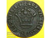 Γαλλία Κάρολος VI Couter Token "δύο τουρνουά" - πολύ σπάνιο