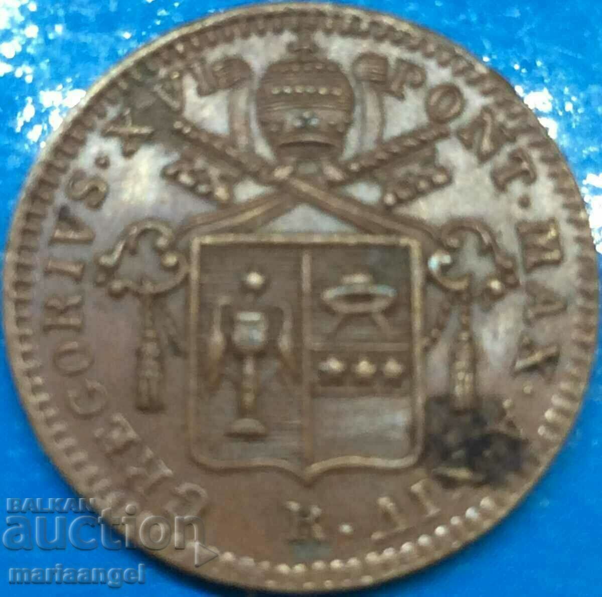 Quattino 1844 Vatican - very rare with price 90.00 BGN | € 46.02 Quattino 1844 Vatican - very rare with price 90.00 BGN | € 46.02