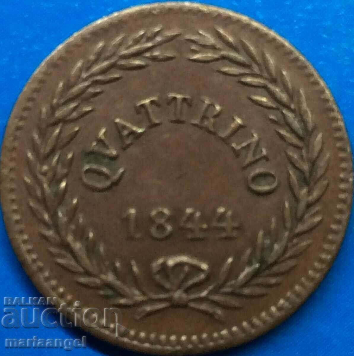 Quattino 1844 Vatican - very rare - 5 Quattino 1844 Vatican - very rare - 5
