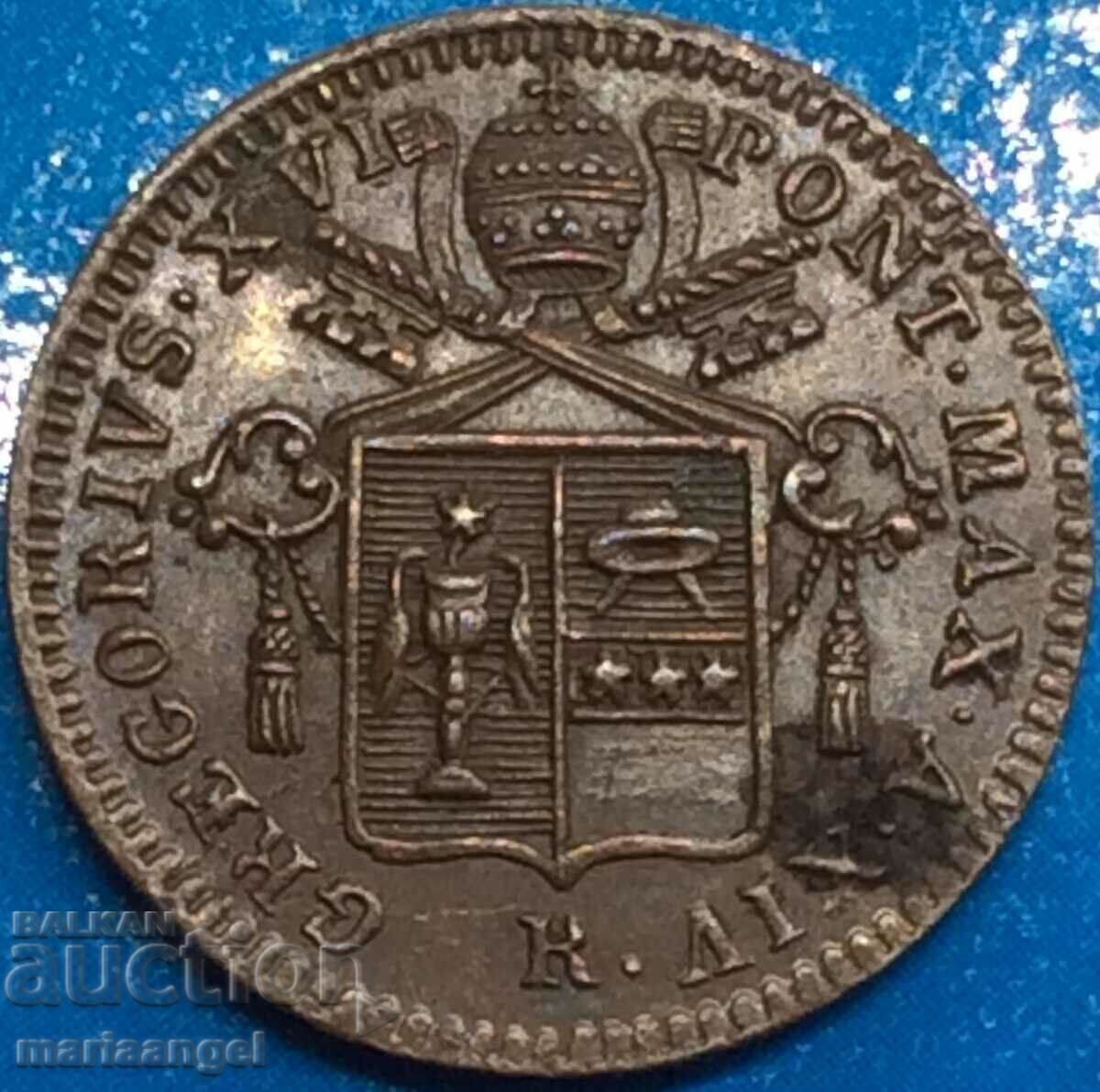 Quattino 1844 Vatican - very rare - 6 Quattino 1844 Vatican - very rare - 6