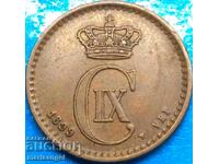 Danemarca 1899 1 ore înainte Christian IX bronz
