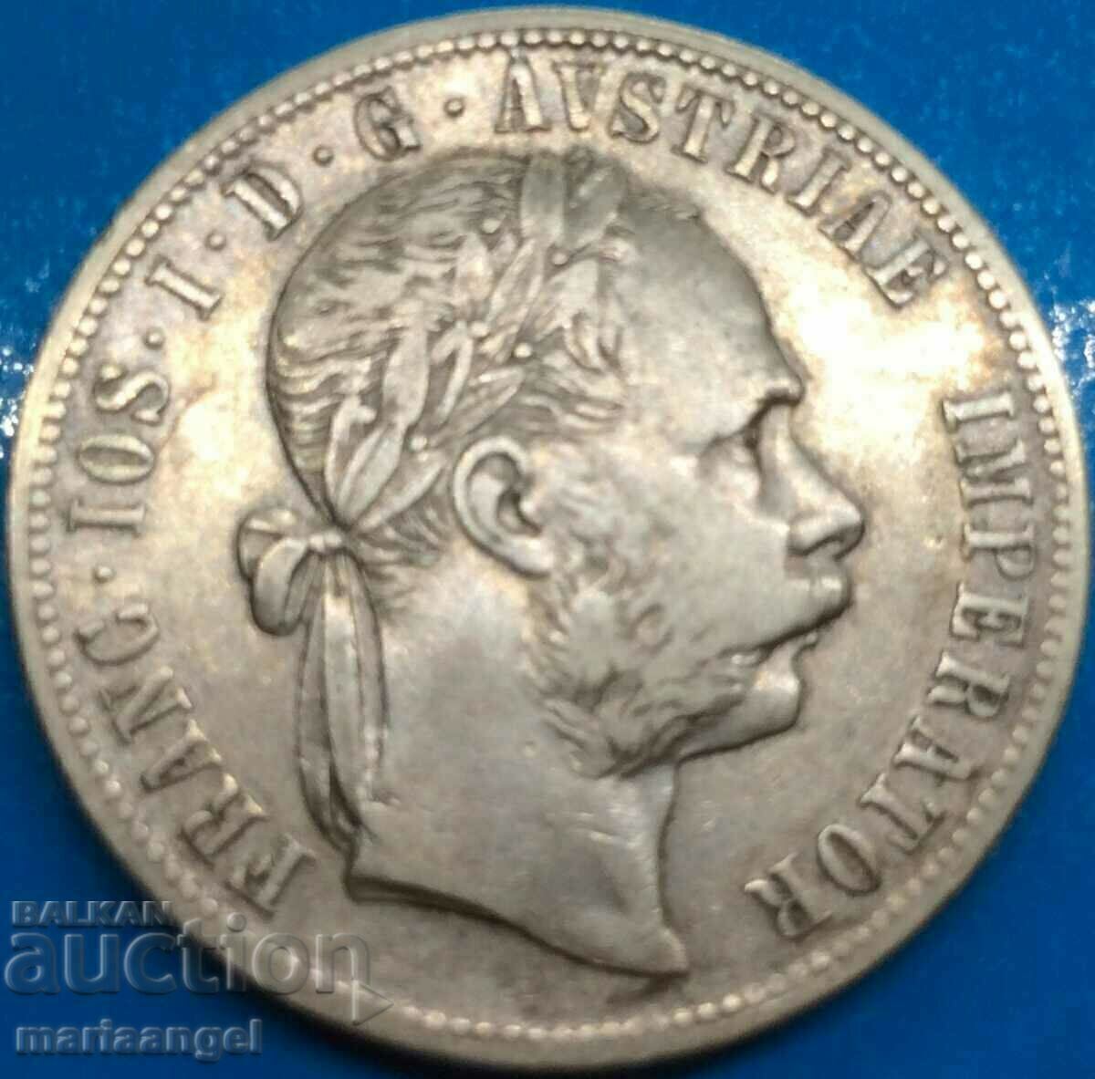 Austria 1 florin 1877 Franz Joseph argint - rar! - 6 Austria 1 florin 1877 Franz Joseph argint - rar! - 6