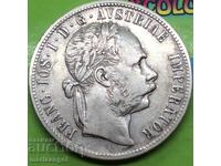 Austria 1 florin 1877 Franz Joseph argint - rar!