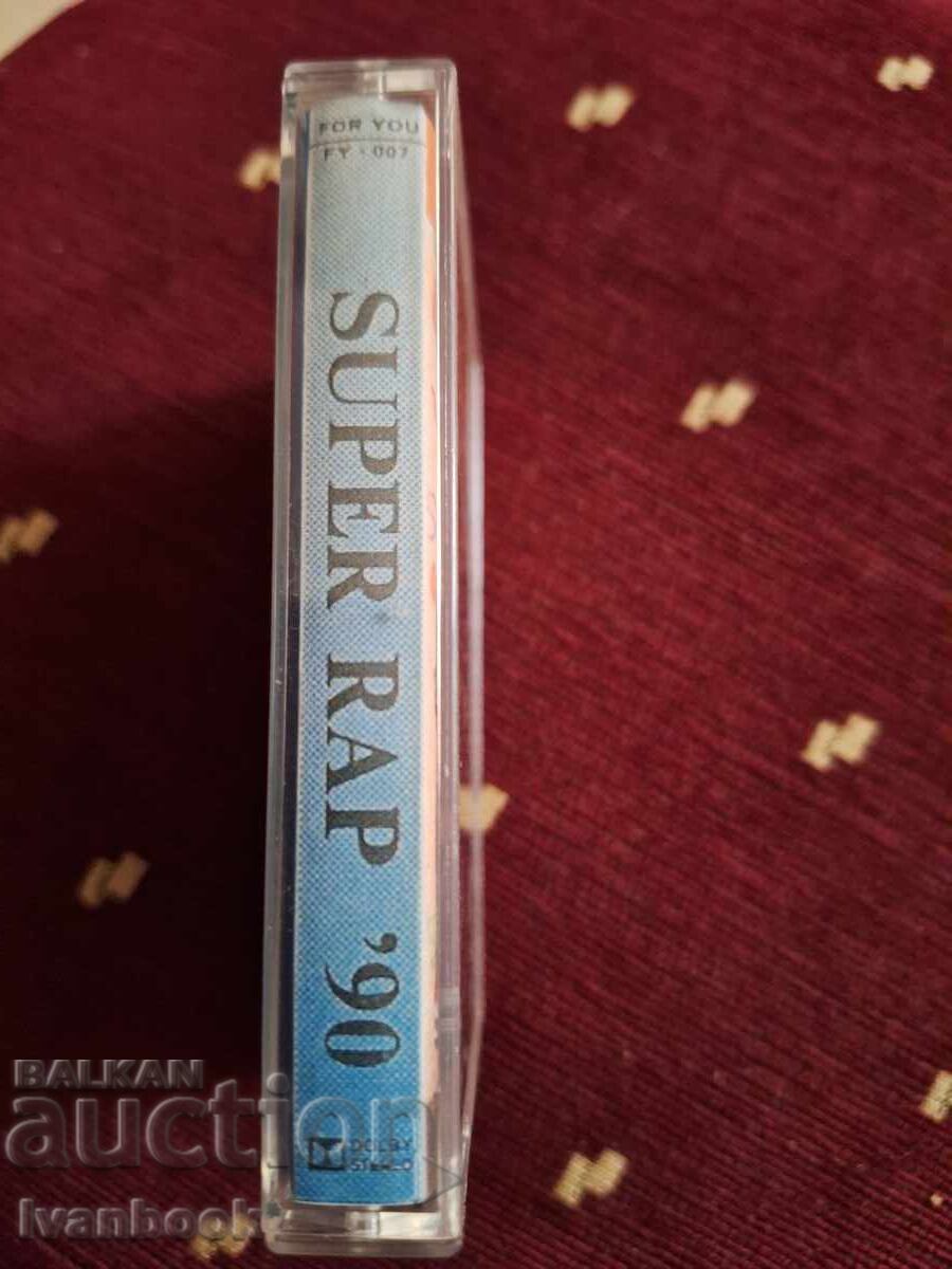 Κασέτα ήχου - Super rap 90 με τιμή 3.00 BGN | € 1.53