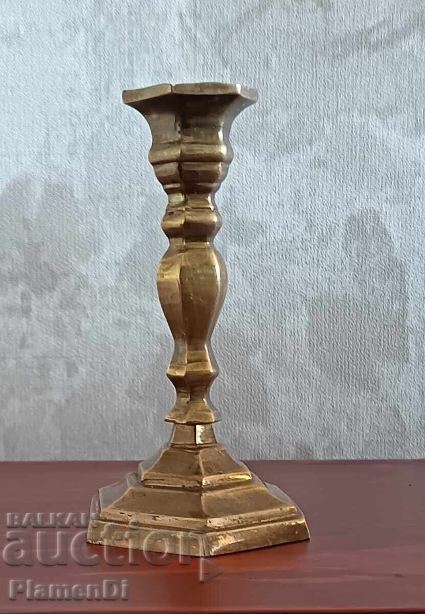 Old bronze candlestick